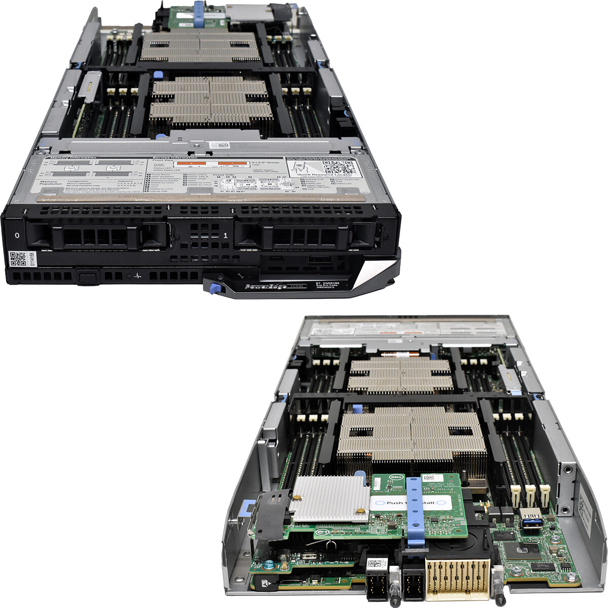 Dell PowerEdge FC640 Blade No CPU 0RAM QLogic 57840S 10GB Quad Port DC SD Card
