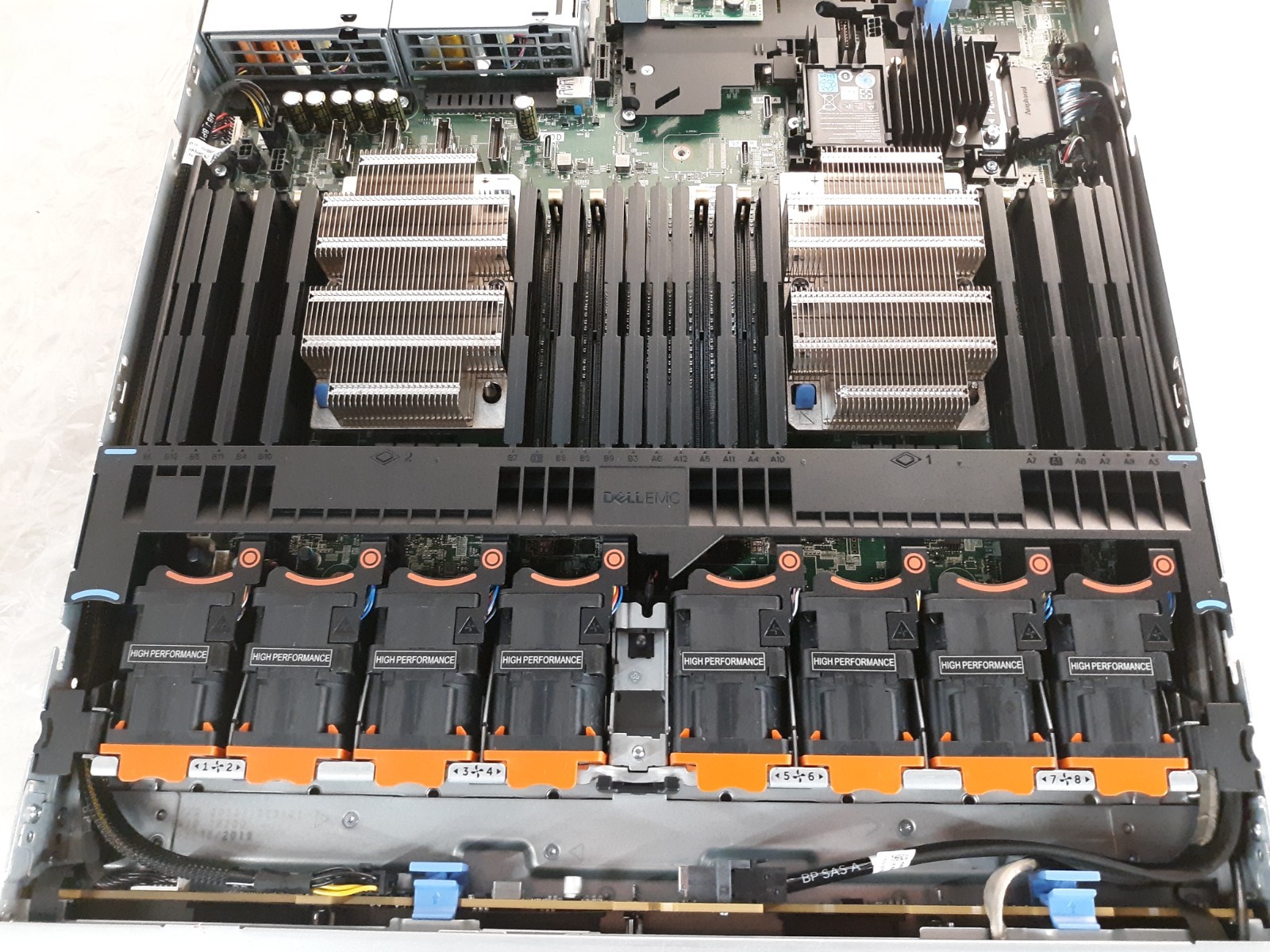 Dell EMC PowerEdge R640 4-Bay Server NO CPU RAM HDD w/ 2x PSU+SF Card+Perc+Cords