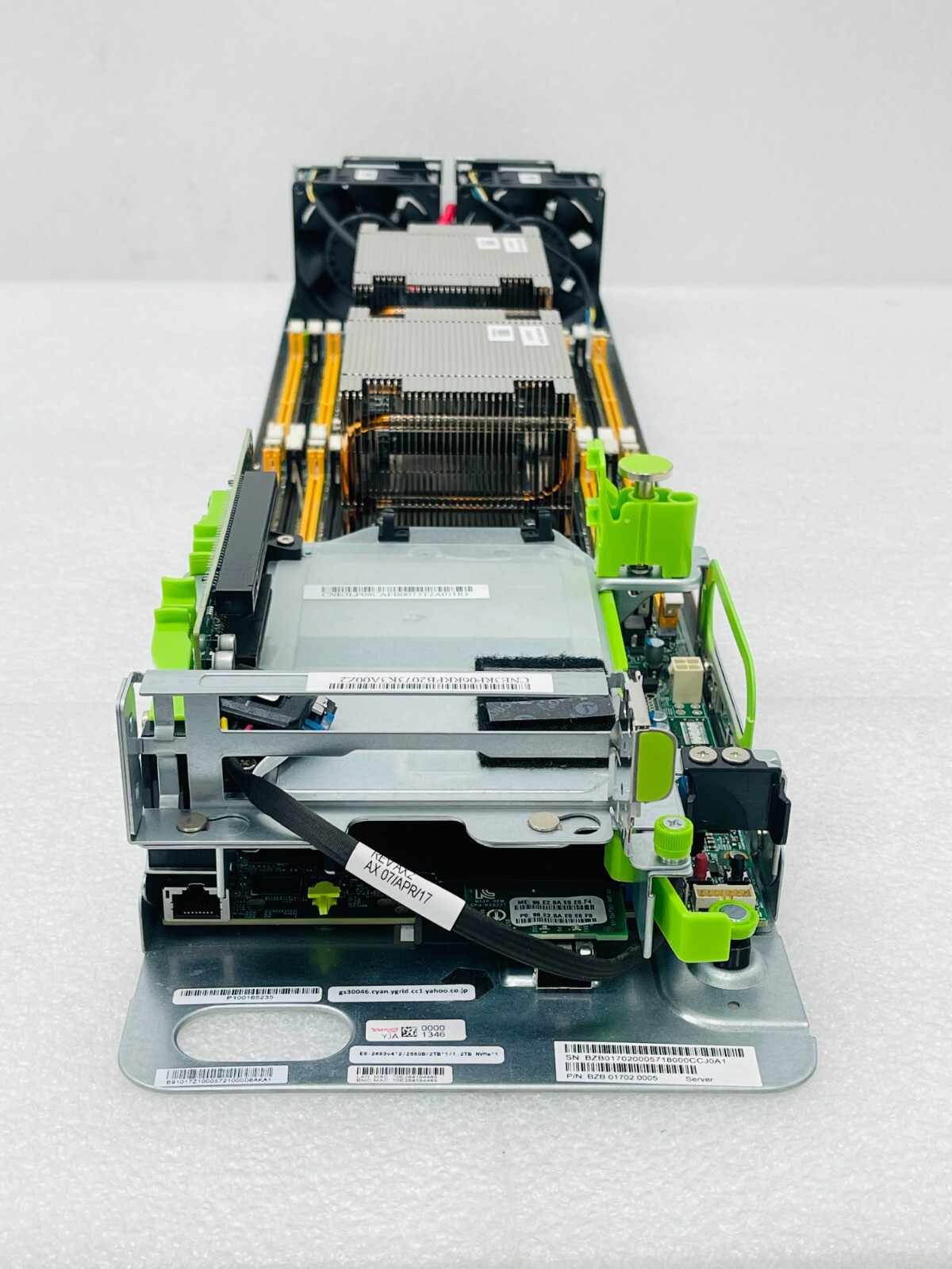 Wiwynn Leopard BW MD B48.00K06.0011, x2 E5-2683V4 2.10GHz, No Ram, No SSD / Used