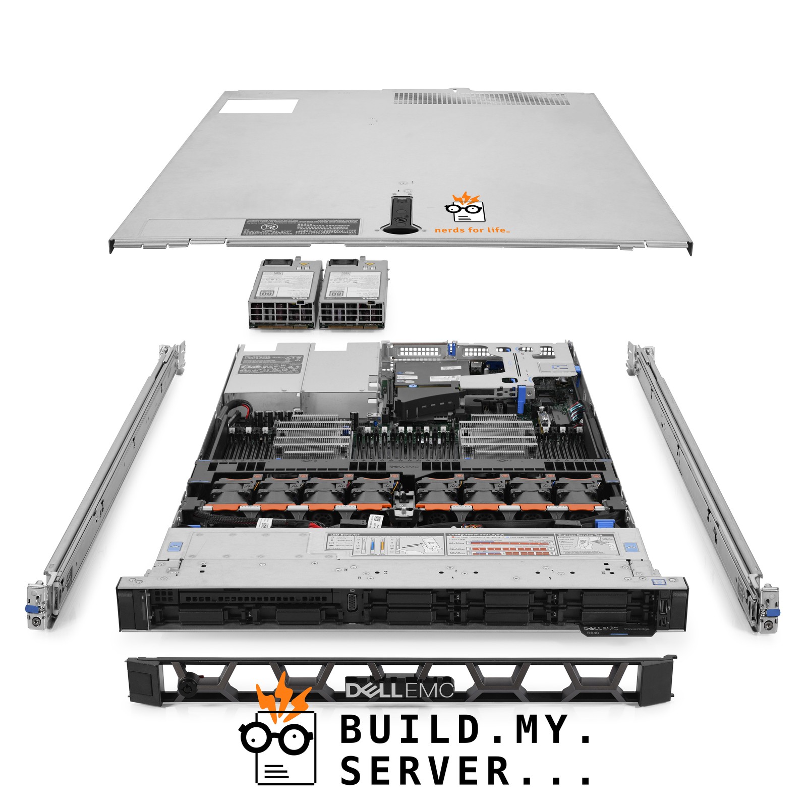 Dell PowerEdge R640 Server 2.10Ghz 48-Core 192GB RAM + 31TB SAS 12G SSDs + Rails