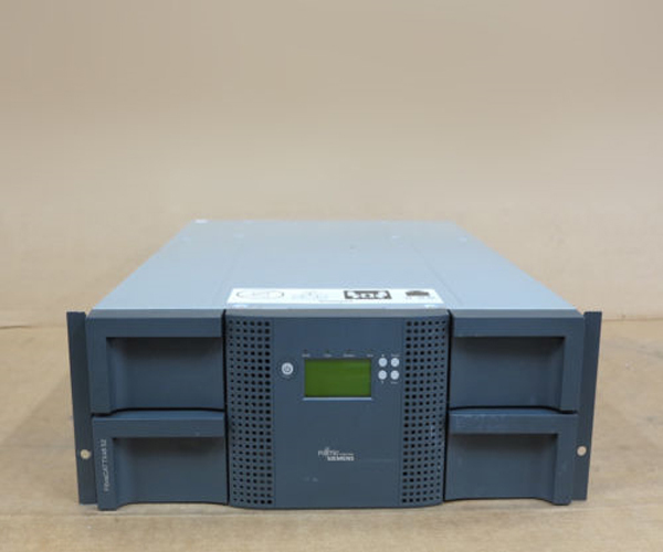 Fujitsu FibreCAT TX48 S2 Rackmount Tape Library Autoloader – No Drives