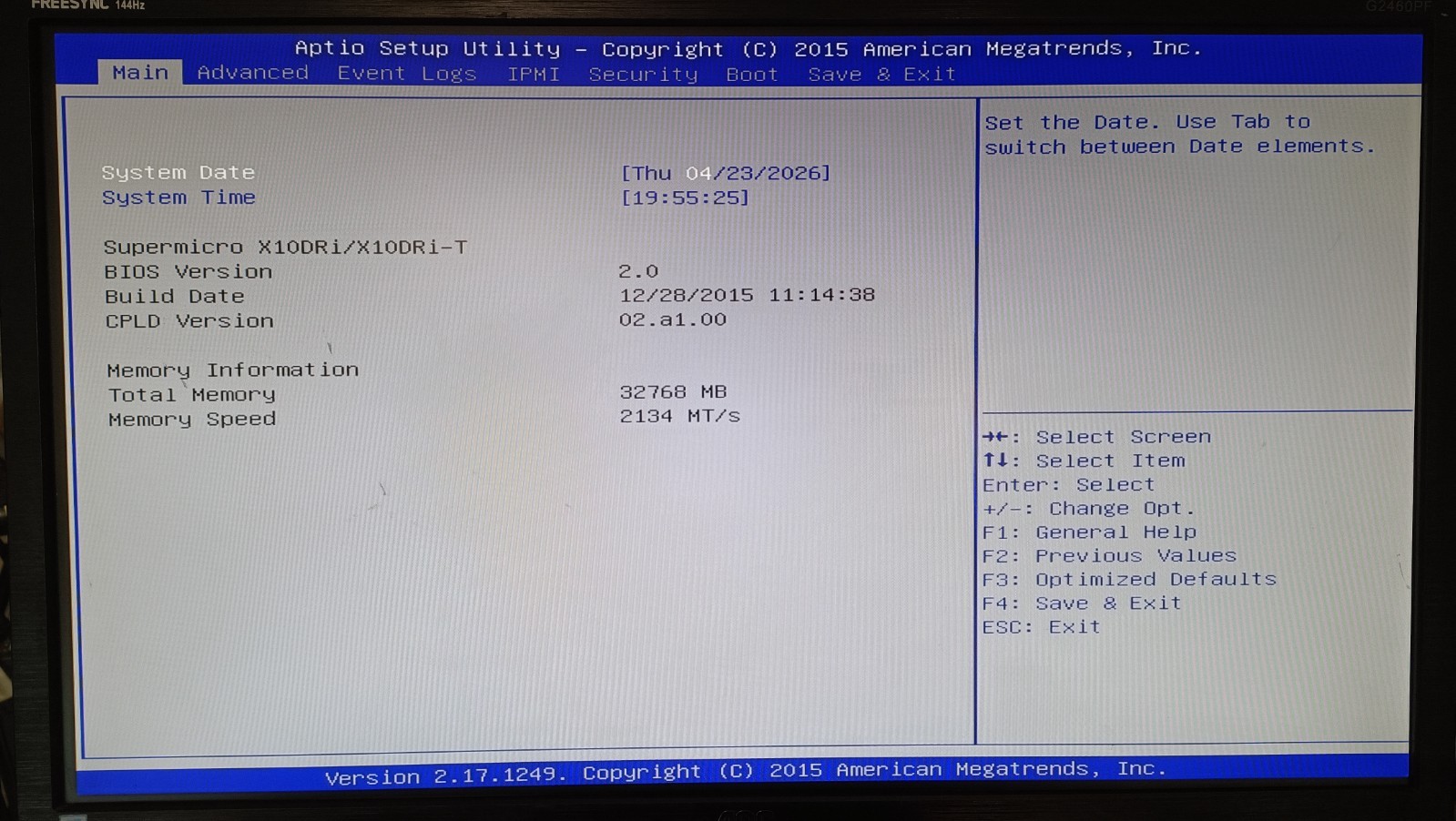 SUPERMICRO 825-7 6028R-TR sku6604 2U X10DRi 2X XEON 2650 V3 32GB NO HDD SERVER