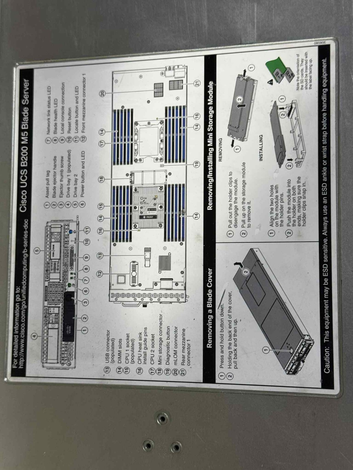 Cisco UCSB-5108-AC2 6RU Blade Server Chassis 4PS 8 FANS 8x UCS B200 B5 Blades