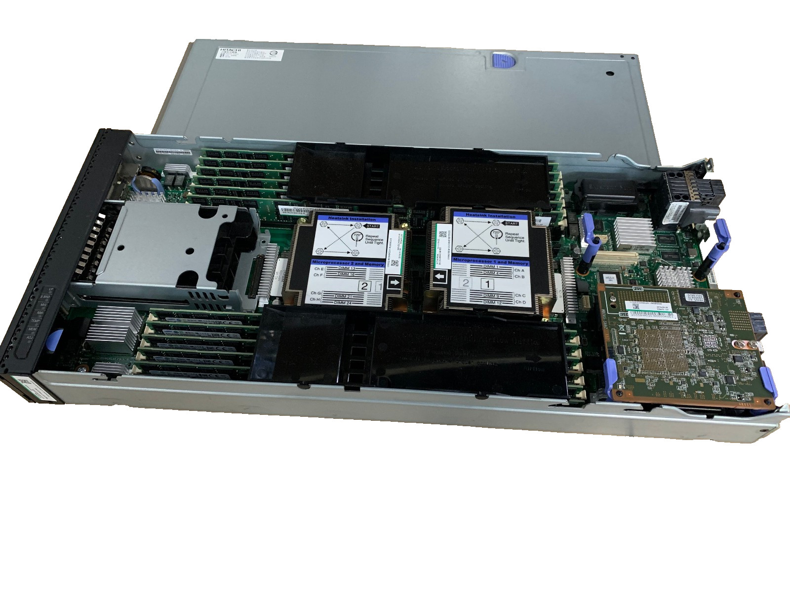 Hitachi 520H B2 384gb ram Dual CPU 24x DIMM Slot 2x 8GB 2port FC