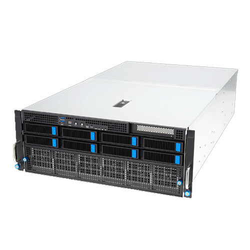 ASUS ESC8000A-E12 8XGPU Server 8X3.5″(4XNVME) 4X3000W Support EPYC 9004 CPU