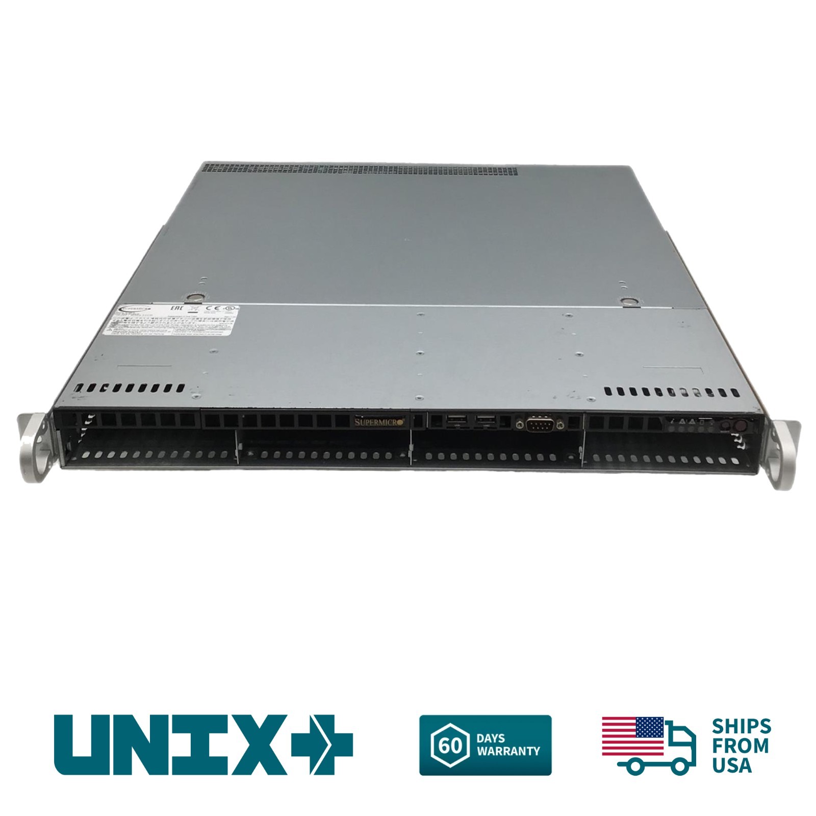 Supermicro 1U Rackmount Server X11SSH-F 4 Bay 3.5″ SYS-5019S-M No Memory No CPU