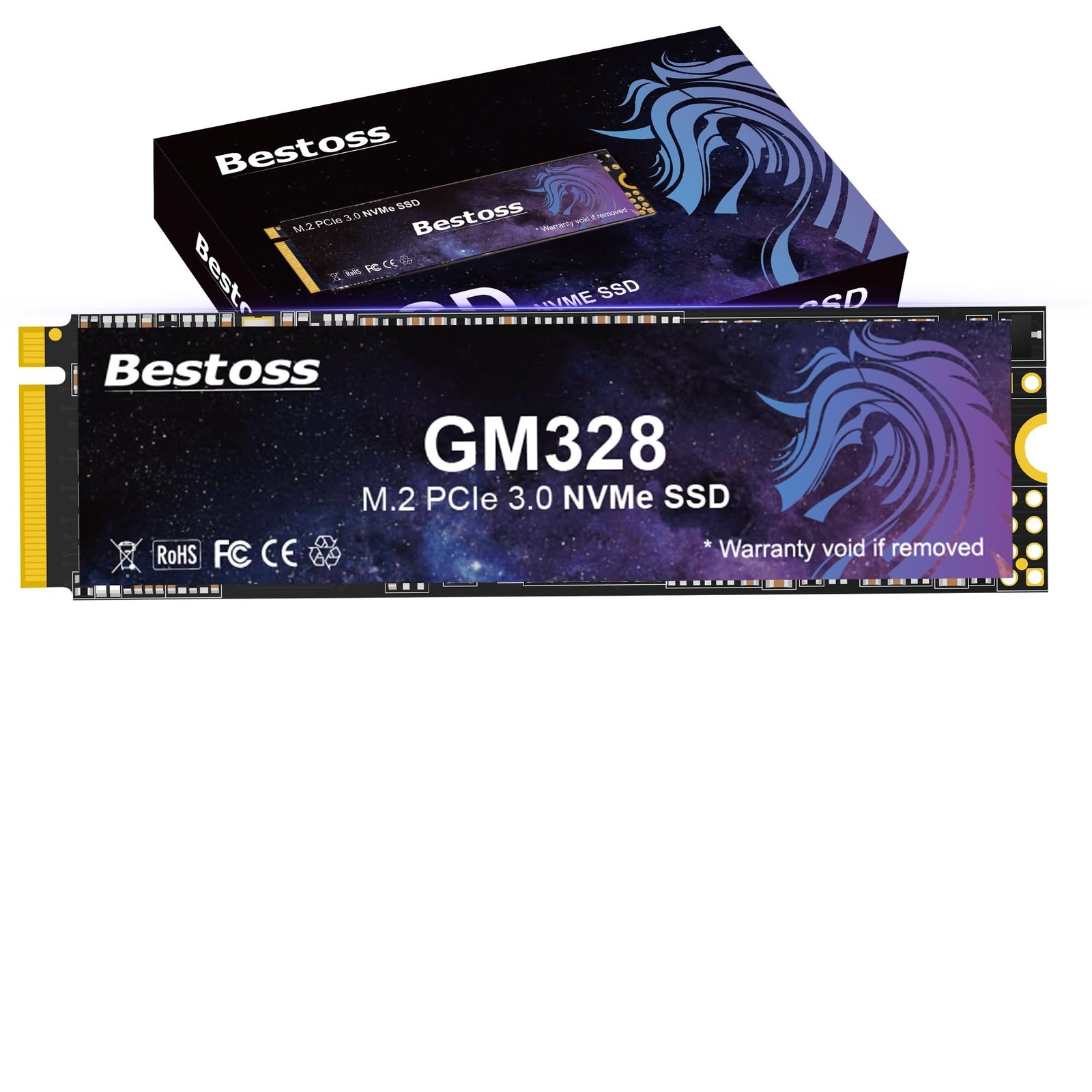 512GB PCIe Gen3 NVMe M.2 SSD, 2280 3D NAND Internal Solid State Drive, Dynami…