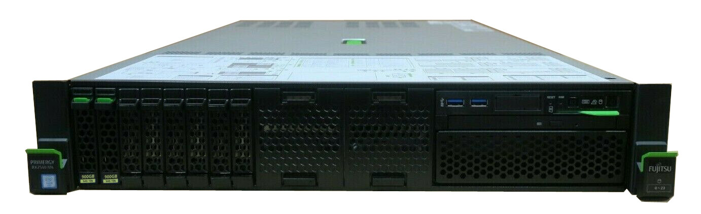 Fujitsu Primergy RX2540 M4 20-Core Gold 6148 2.4GHz 16GB Ram 2x 900GB HDD Server