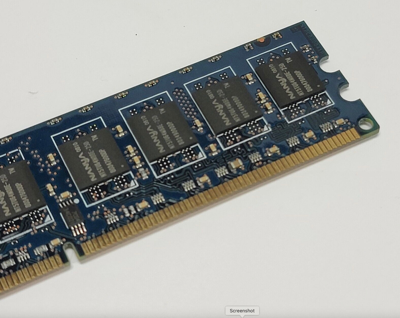 Nanya 1GB 2Rx8 PC2-6400E ECC NT1GT72U8PB0BY-25D from Dell PowerEdge R200 SVP