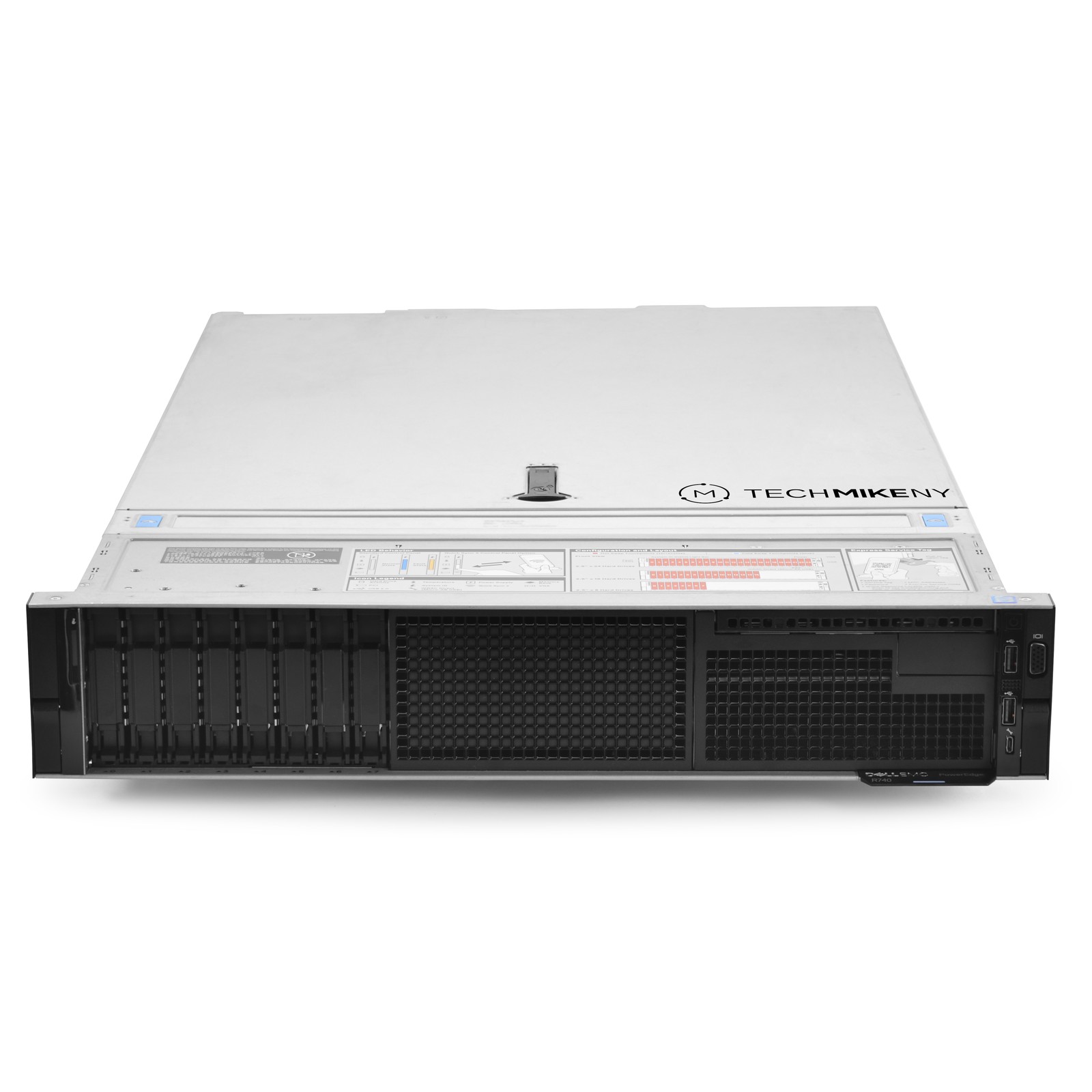 Dell PowerEdge R740 Server 3.50Ghz 16-Core 128GB RAM Hyper-V LCD Bezel + Rails