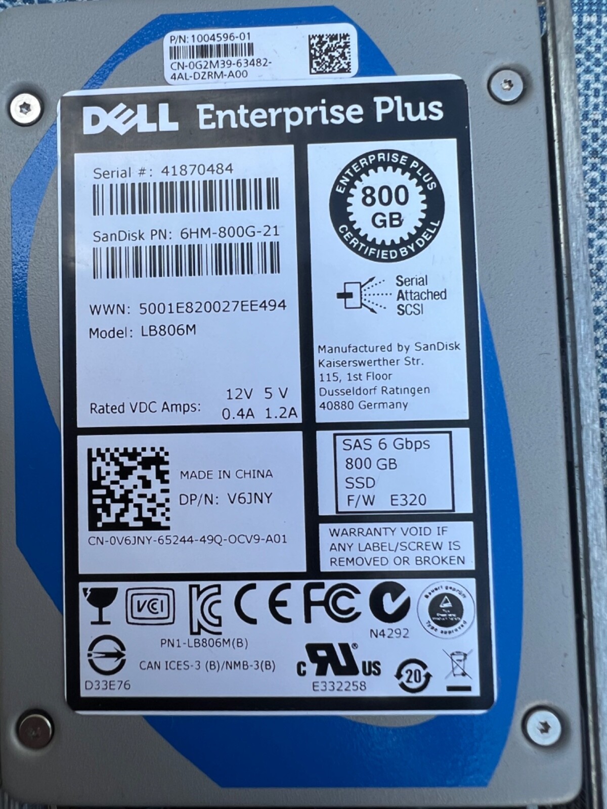 DELL EMC VxRail E460 (R630) 2 X E5-2620 V4 16 CORE 64GB PC4 2x800gb Ssd SERVER