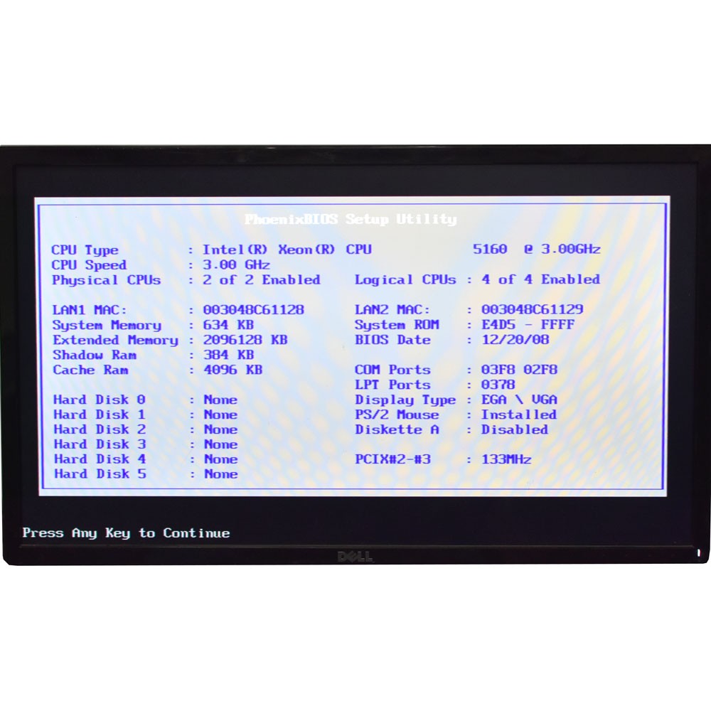 Supermicro X7DBN 2U Server 12x 3.5 Bays, 4x 1GB PC2 Ram / 2x 5160 3.00ghz No HDD