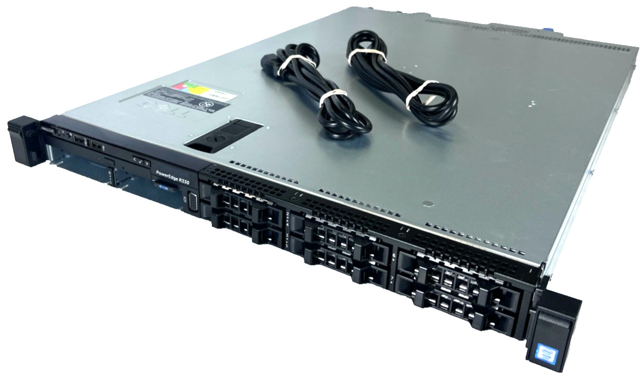 Dell PowerEdge R330 – Xeon E3-1225 v6 3.3 GHz, PERC H330, 2x 350W, No RAM/No HDD