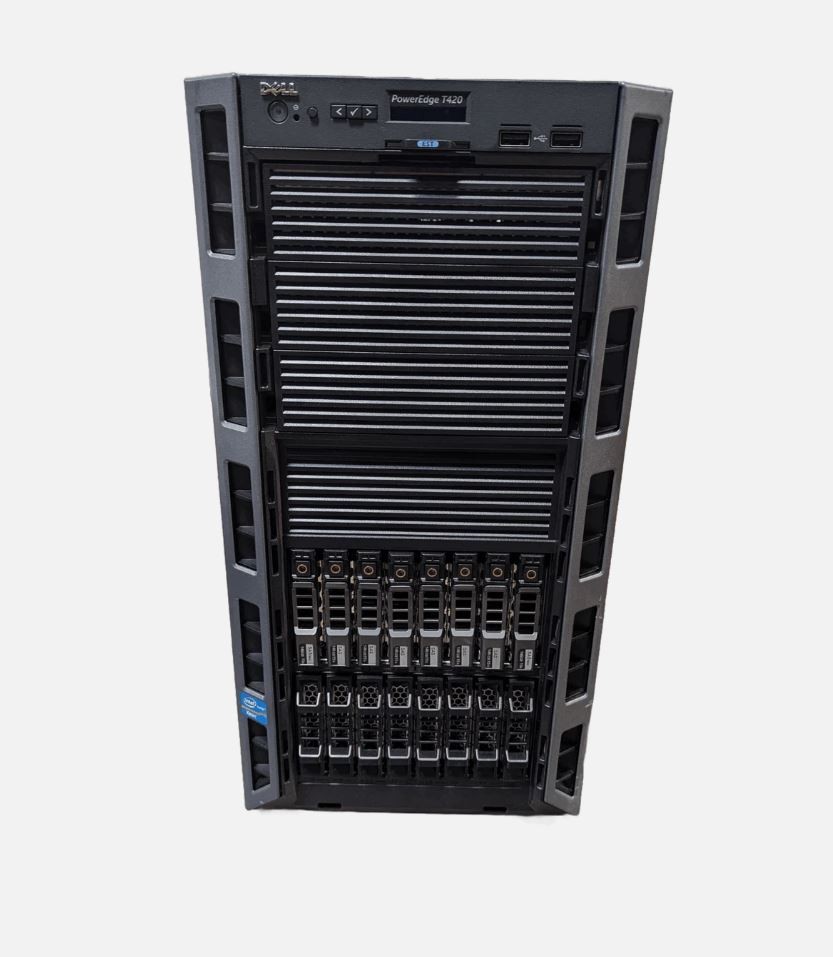Dell Poweredge T420 SFF 2x E5-2430 v2 2.5Ghz / 64gb / H710 / 8x Trays / 2x 495w