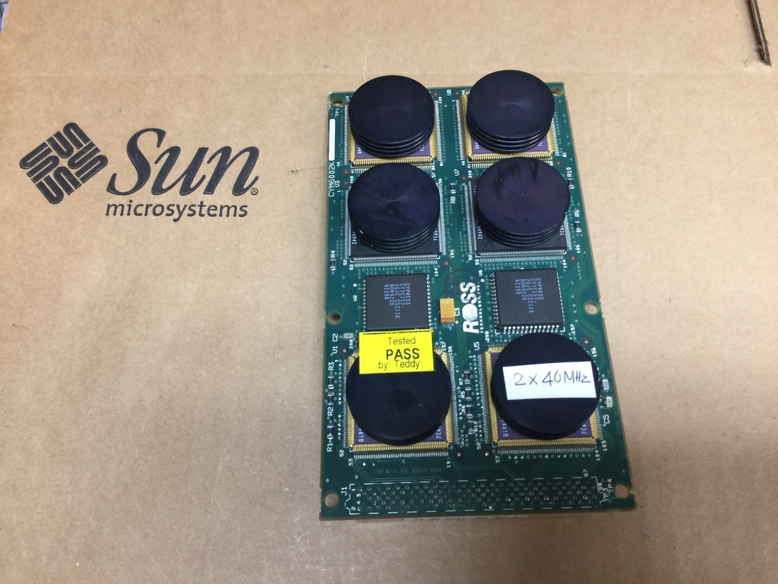 SUN X1160A , SUN 2x 40Mhz CPU-Module , Test-PASS, W:30d