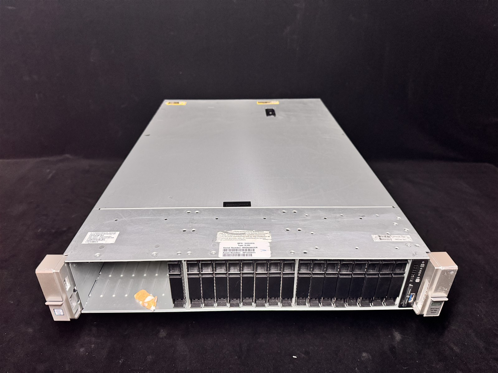 HP ProLiant DL380 Gen9 G9 24SFF 2x 4 CORE E5-2623v3 3.0GHz 64GB RAM 2x 1.2TB SAS