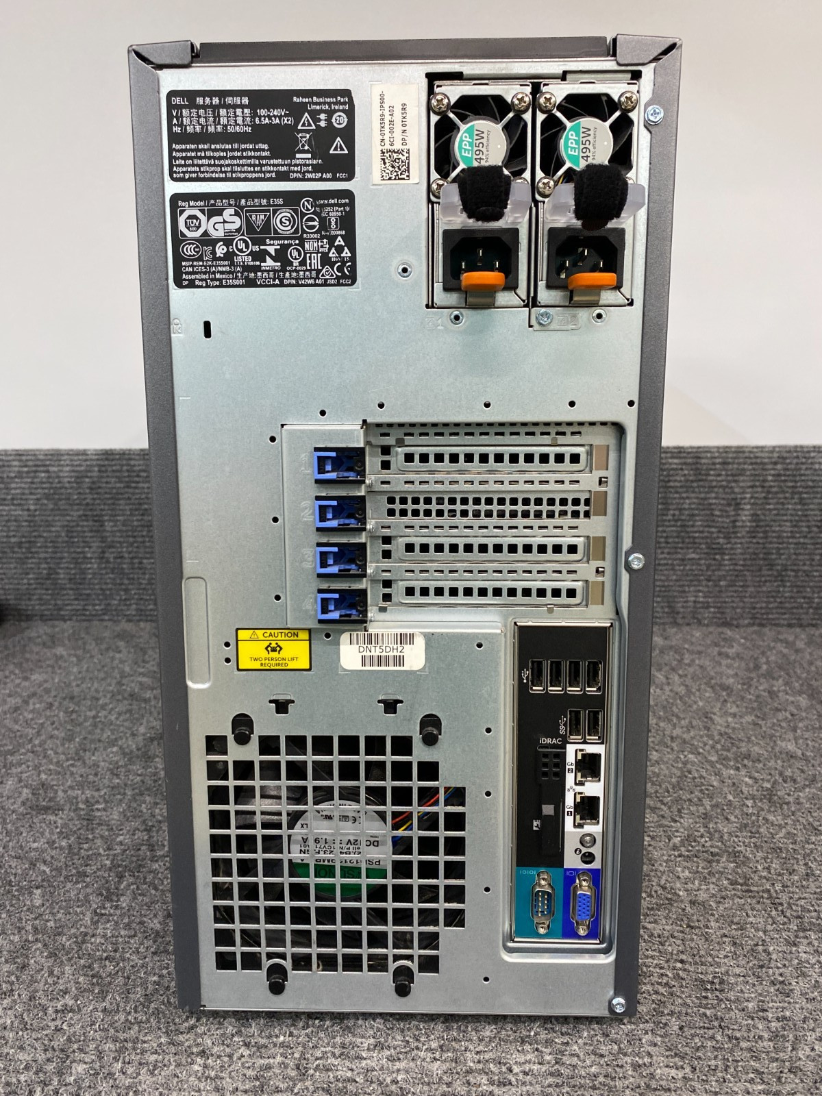 Dell PowerEdge T330 Server w/ Xeon E3-1220, No RAM/Storage, H730, 2x PSU