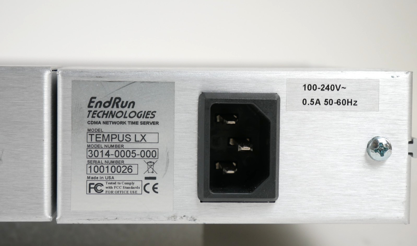 EndRun Technologies Tempus LX 3014-0005-000 CDMA Network Time Server