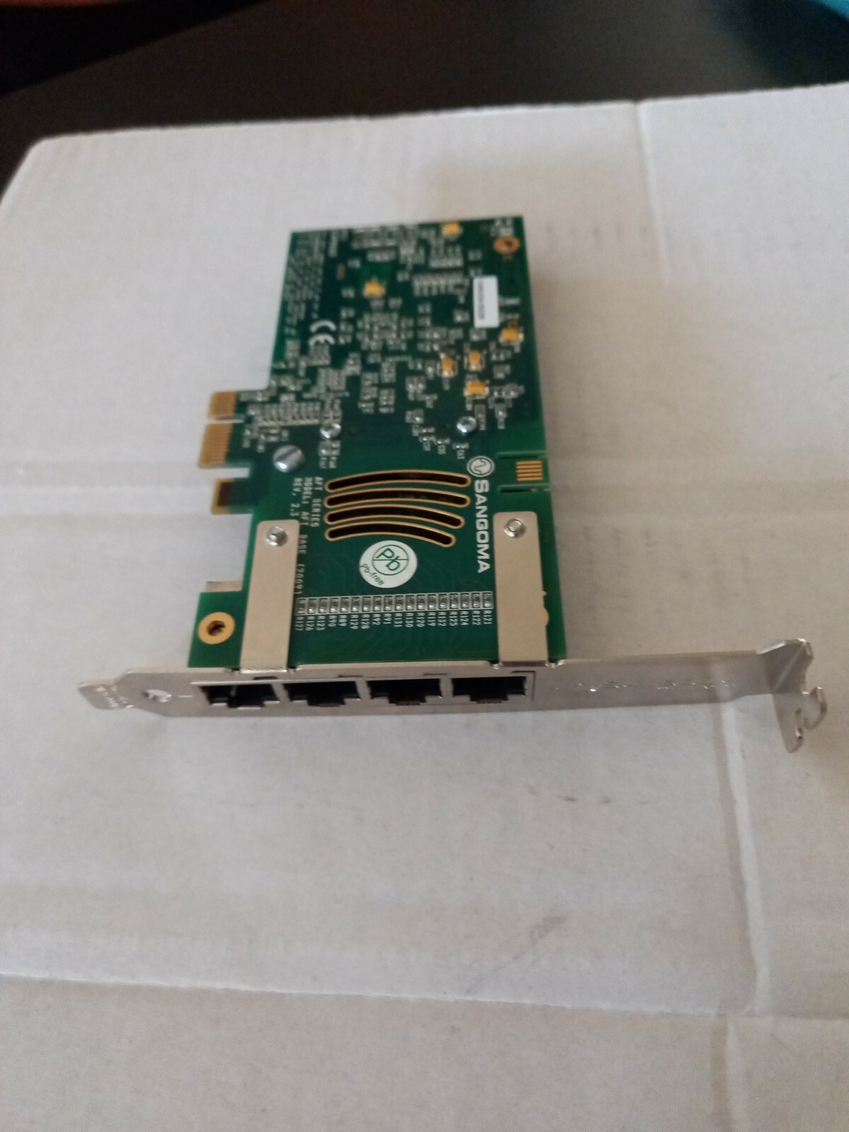Sangoma A104DE , 4 T1/E1/J1 PCI-E Express Echo Canceller with Long Bracket.