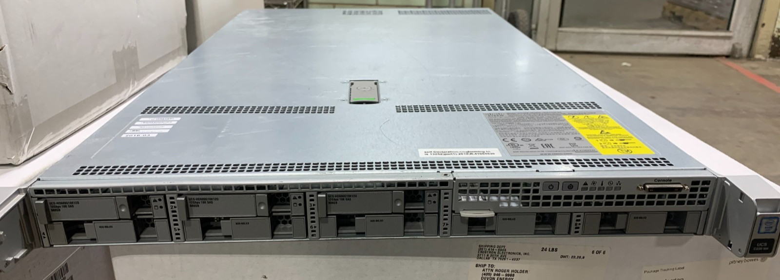 CISCO USC C220 M4 Server/ 16Gb RAM/ 3x 600Gb HDD SAS / Xeon 2.4 GHz/ 2x PSU