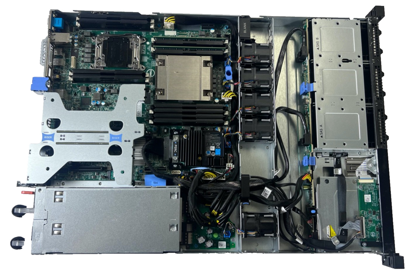 Dell PowerEdge R430 – 2x Xeon E5-2620 v3, PERC H730, 16GB DDR4, 2x PSU