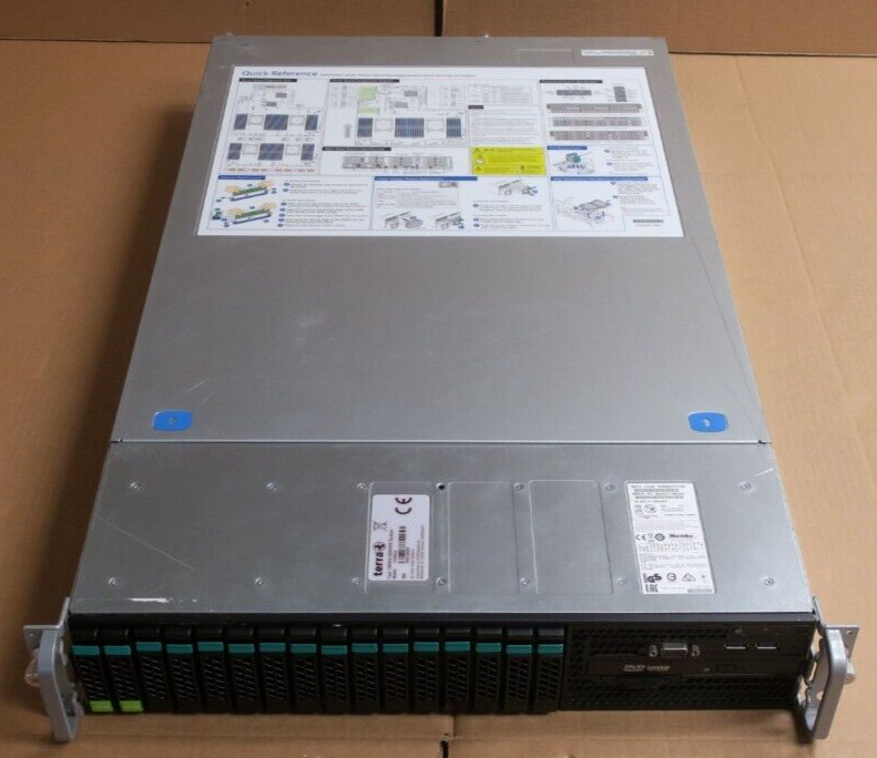 Intel R2208WTTYSR Terra 7220 G2 Server 2x 14C E5-2690v4 16GB RAM 16x 2.5″ Bay