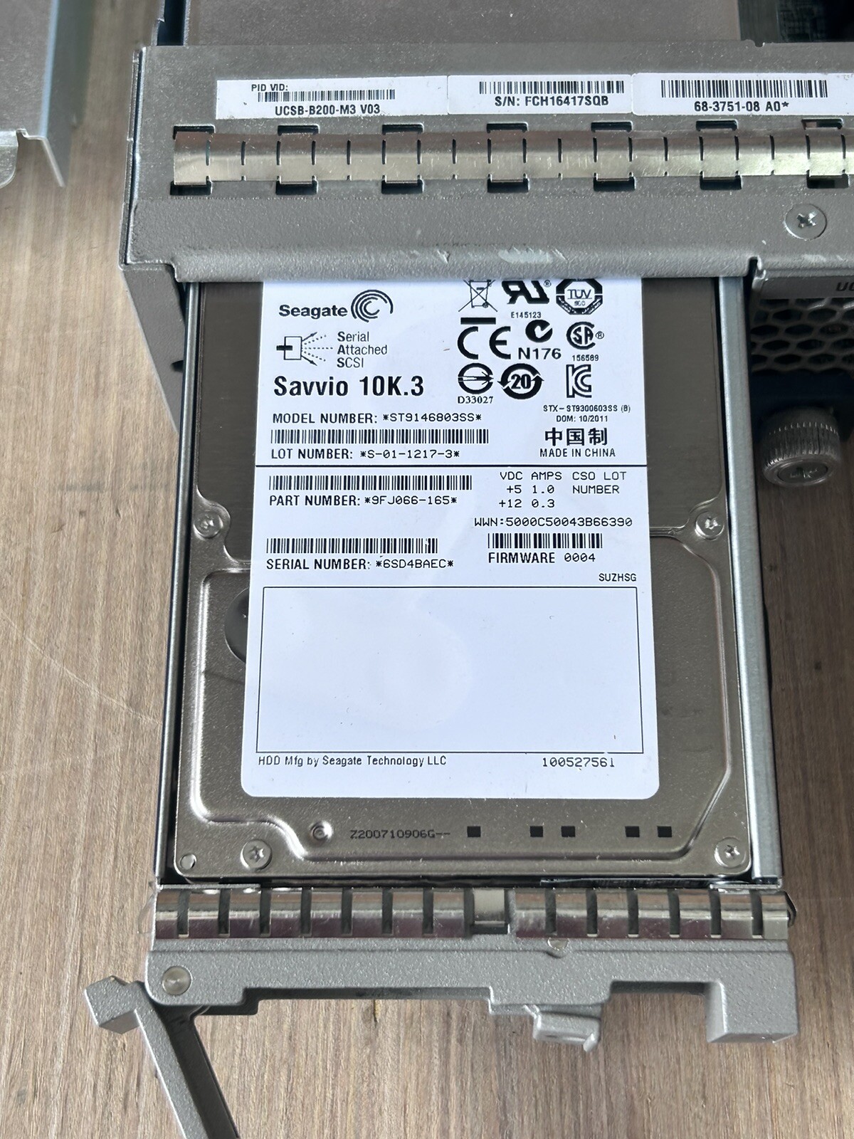 Lot of (2) Cisco UCSB200 M3 Blade Server UCSB-B200-M3 V03 NO RAM