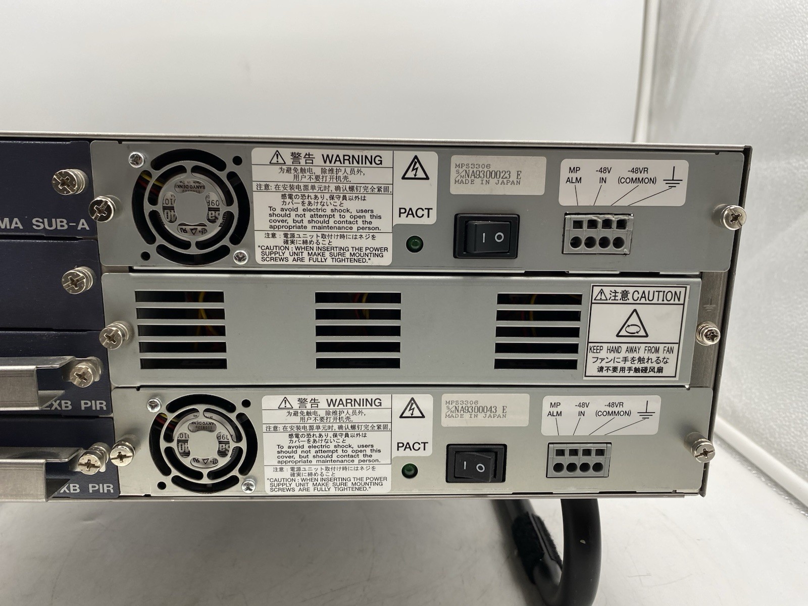 NEC SN8154 BCSEA-A Chassis w/ 1x EMA MAIN , 1xEMA SUB-A 2x EXB PIR, 2x PSU