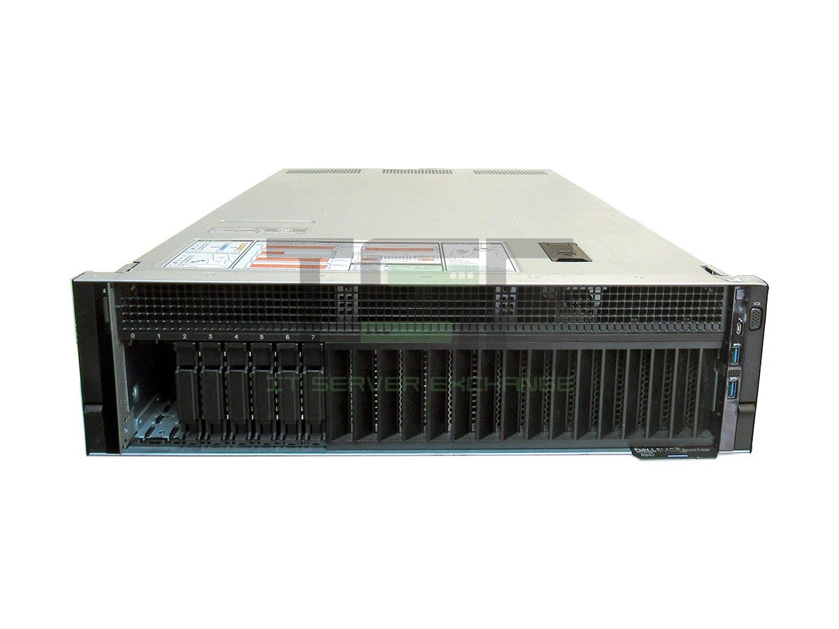 Dell R940 8SFF Server 4x Gold 6240 72-Core 2.6GHz 384GB RAM H730P RAID 8xTrays