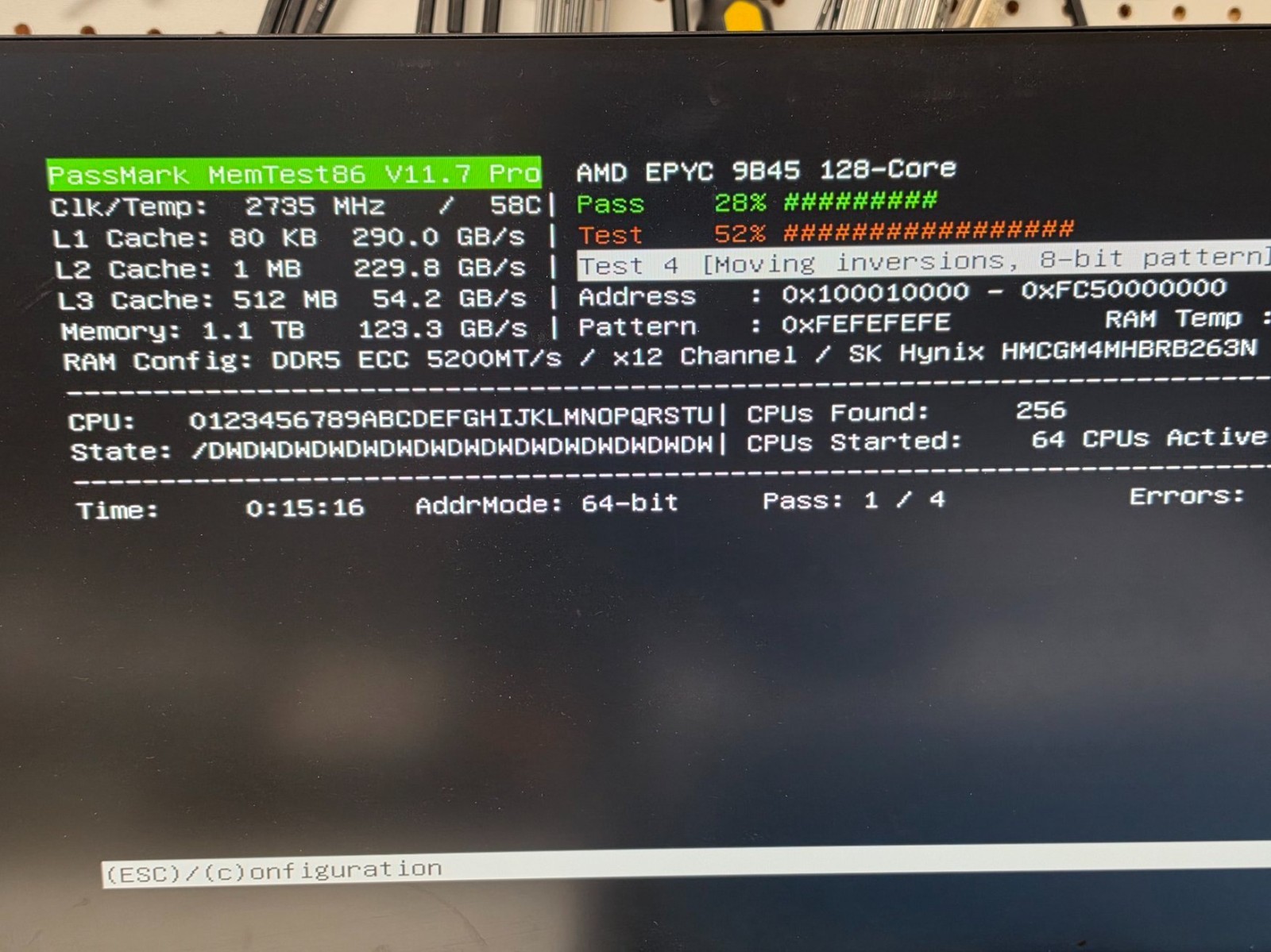 1U Asrock MONSTER AMD 128 core EPYC 9B45 Turin 1.1TB DDR5 30TB NVMe, 2x200G