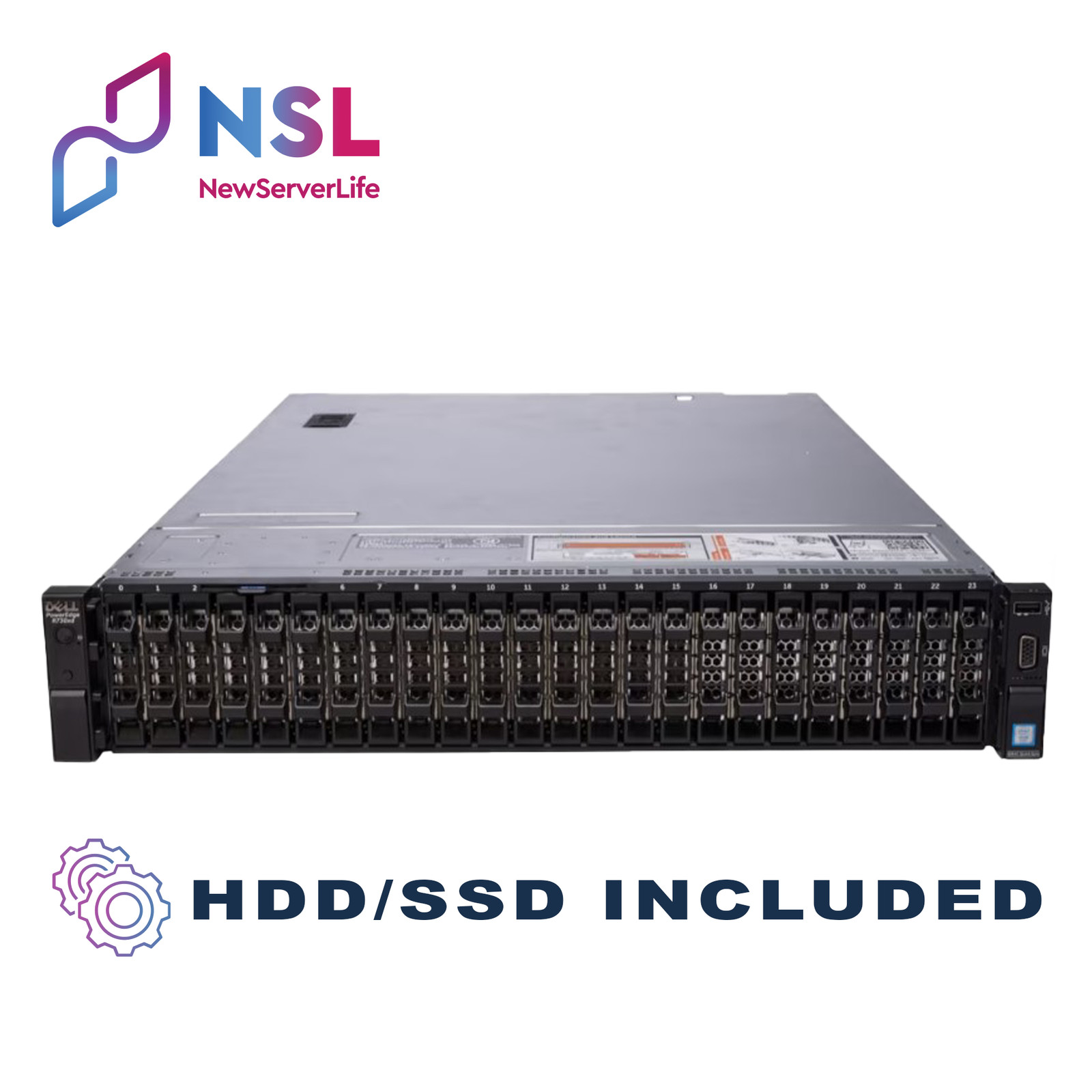 DELL PowerEdge R730XD 2x E5-2687Wv3 3.1GHz =20C 64GB H730 2x 800GB SSD 4xRJ45