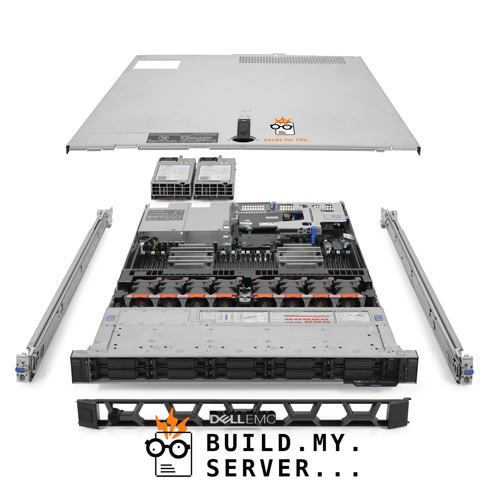 Dell VxRail E560F Server 2.20Ghz 28-Core 64GB RAM + 10x Caddies Bezel + Rails