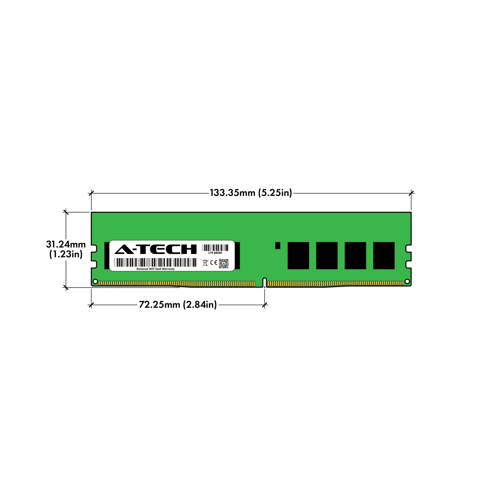 A-Tech 32GB Kit (2x16GB) RAM for Dell PowerEdge R250, R330 XL, R350, T140, T1…