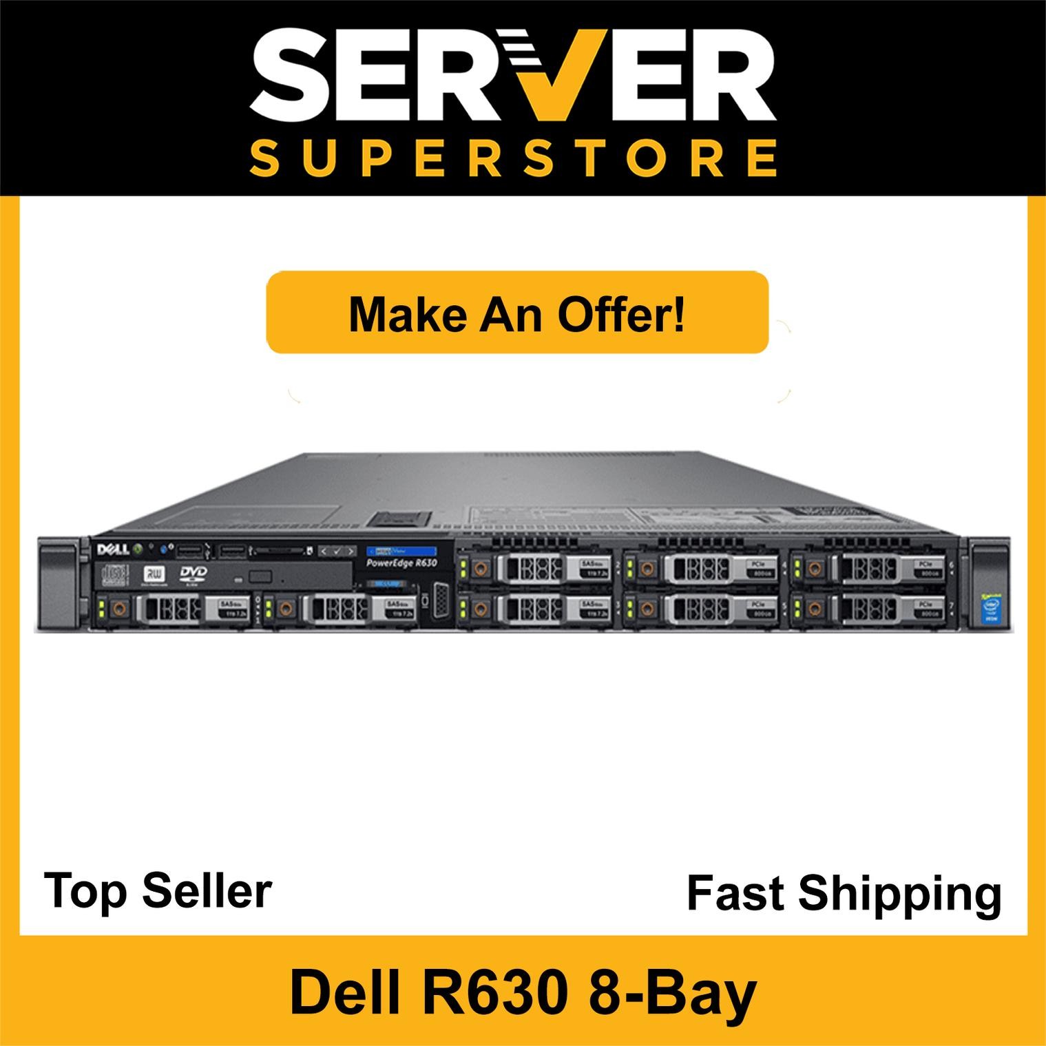Dell PowerEdge R630 Server 2x E5-2640 V4 =20 Cores H730 64GB RAM 2x 900GB SAS