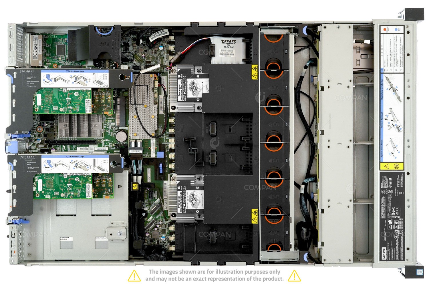 Lenovo ThinkSystem SR650 8LFF 2x Xeon Gold 6244 64GB RAM Rails