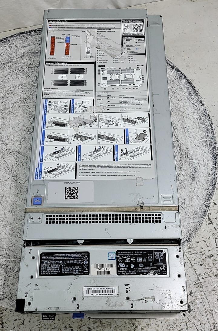 DELL PowerEdge MX740C Server 2*INTEL XEON GOLD 5120 SEE NOTES