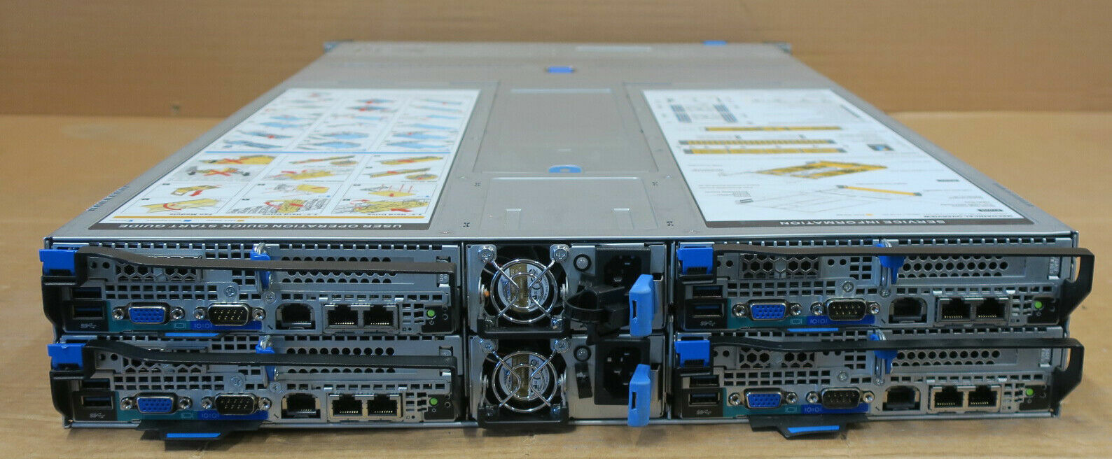 QCT QuantaPlex T41S-2U 24x 2.5″ SFF Bay 4x Node Servers 8x E5-2680V4 4096GB Ram