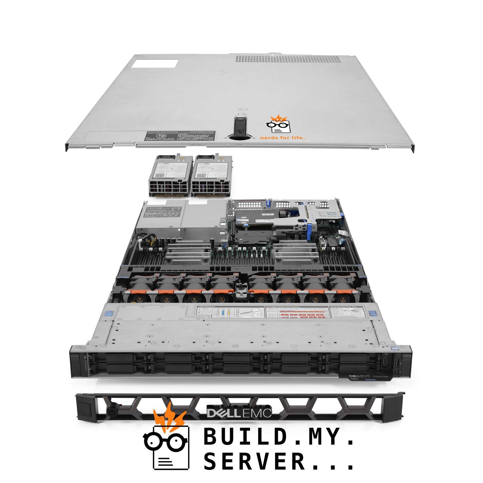 Dell PowerEdge R640 10-Bay Server 2.10Ghz 52-Core 256GB RAM 10x Caddies Hosting