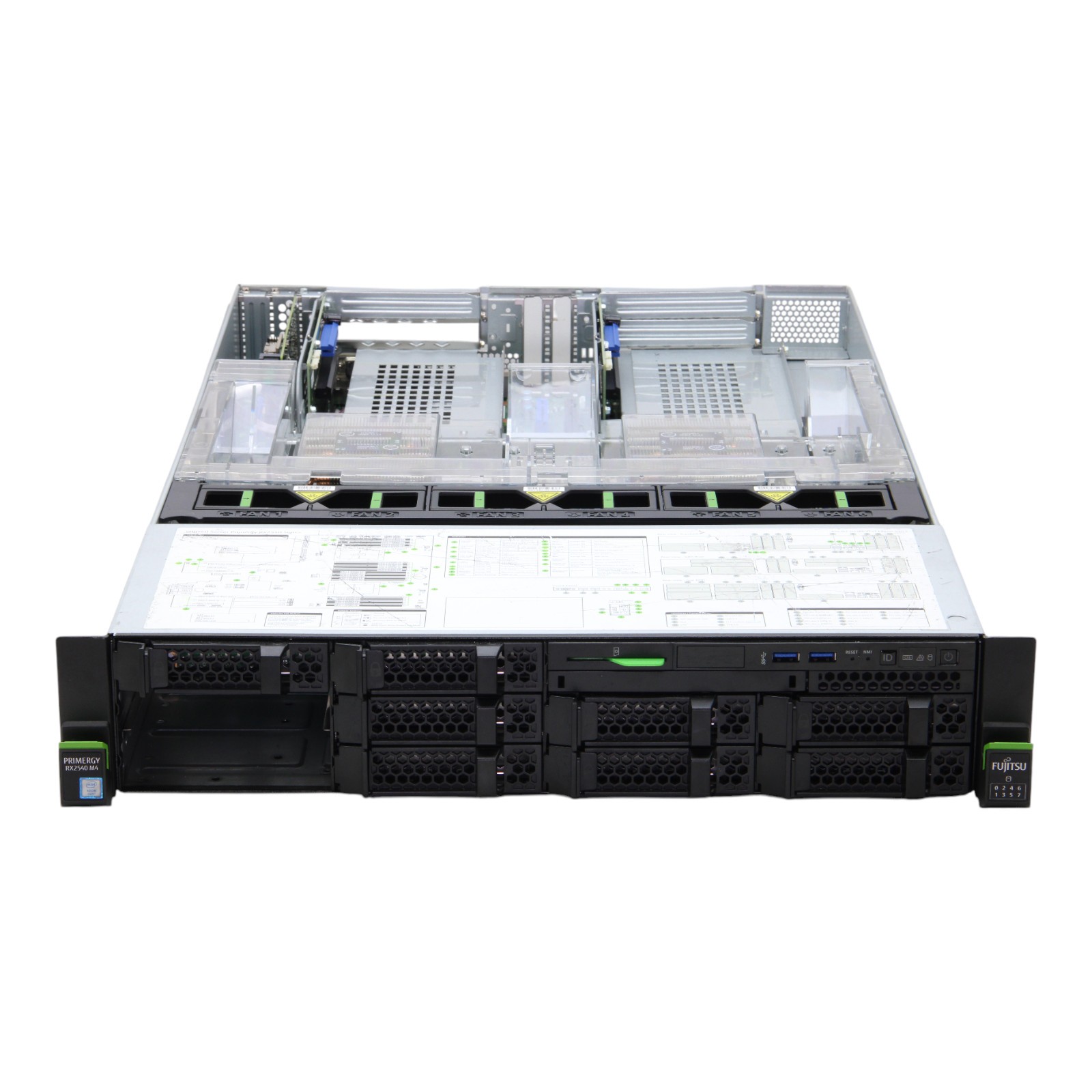 Fujitsu Primergy RX2540 M4 2x Xeon Gold 6146 0GB DDR4 EP420i 10x LFF Rack Server