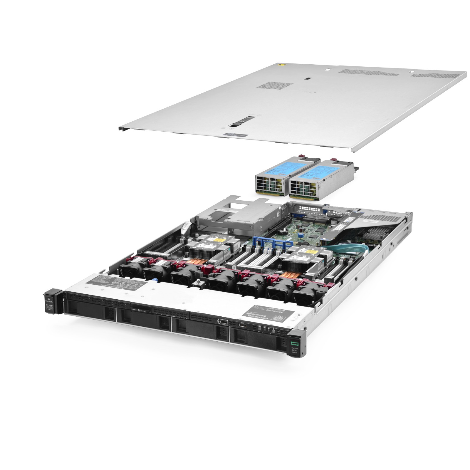 HP ProLiant DL360 G10 Server 4-Bay LFF 2.40Ghz 40-Core 96GB RAM + 4x Caddies