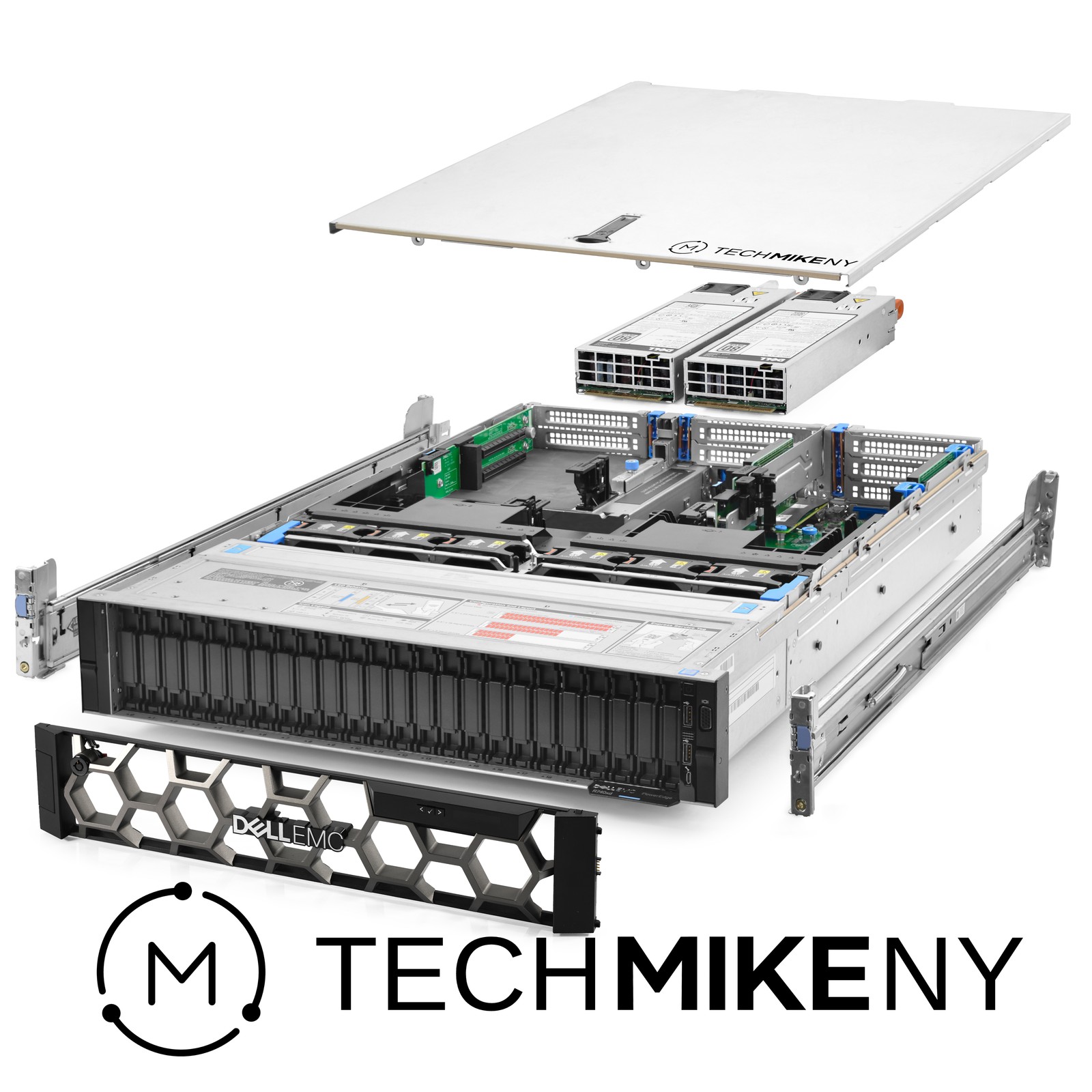 Dell PowerEdge R740xd NVMe Server 24B 2.50Ghz 40-Core 256GB RAM 35TB SSDs Rails