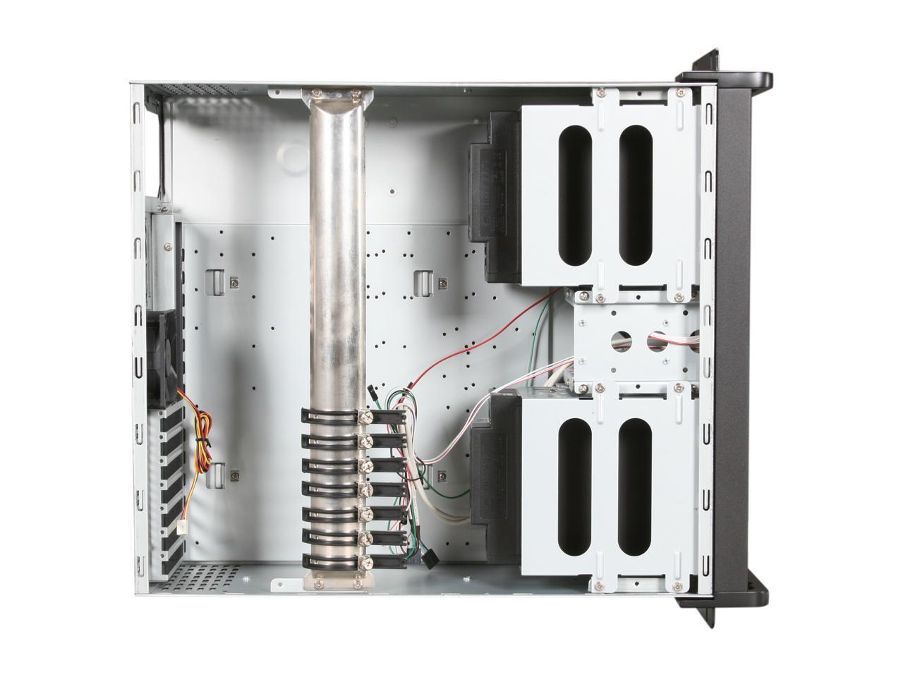 iStarUSA D406ND-B6SL Black Aluminum / Steel 4U Rackmount Compact Stylish Rackmou