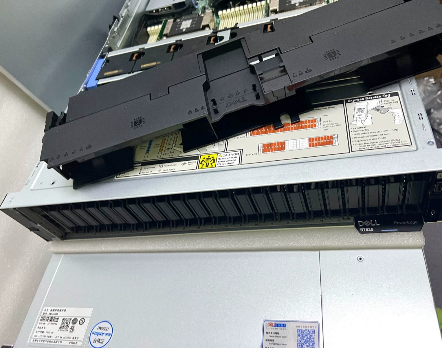 DELL R7625 Server 24X2.5″(SAS/SATA) With H745, 2X800W Support AMD EPYC 9004 CPU