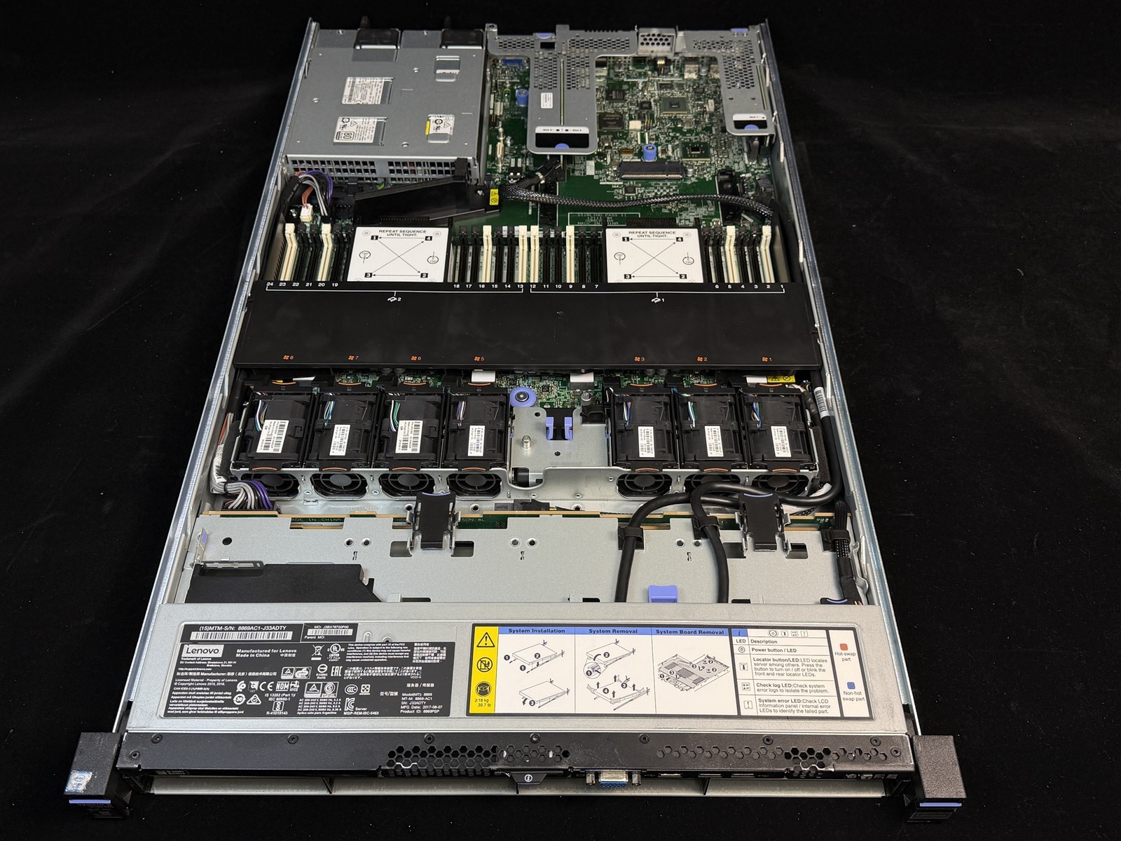 LENOVO X3550 M5 4LFF SERVER 2x 16 CORE E5-2683V4 2.0GHz 32GB RAM 2x 2TB SATA