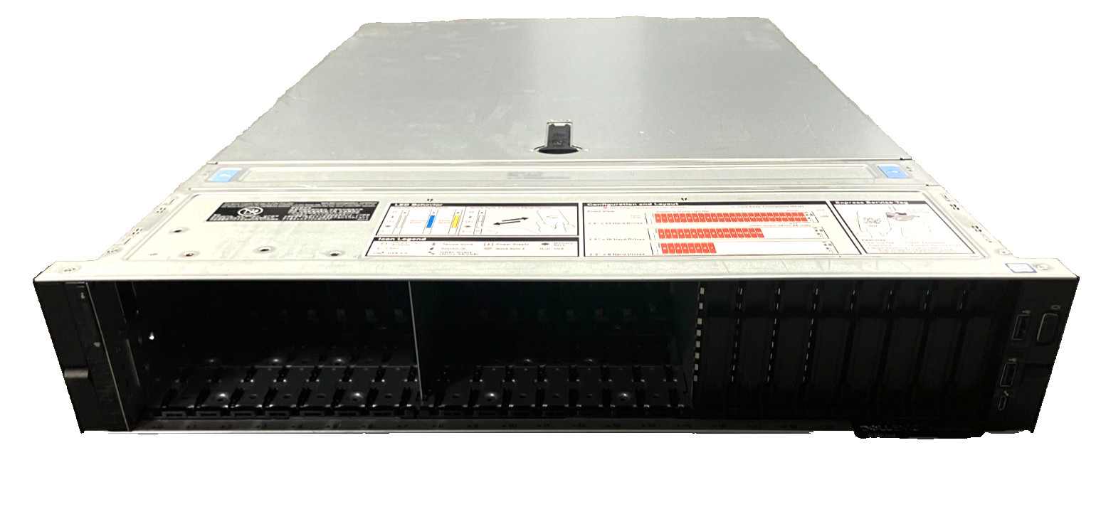 Dell PowerEdge R740XD 2U 24xSFF Bay Server 2x Heatsinks 2x PSU Barebones 0K6YWC
