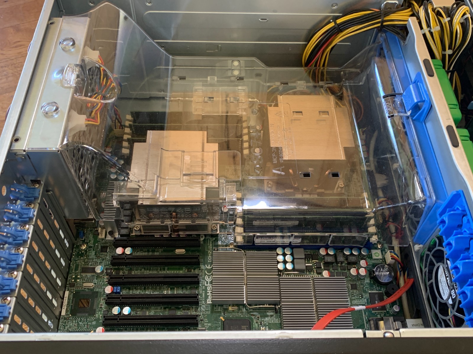 Supermicro CSE-745 4U 8-Bay Server X8DTH-6 24GB RAM Dual 800W PSU SAS743TQ