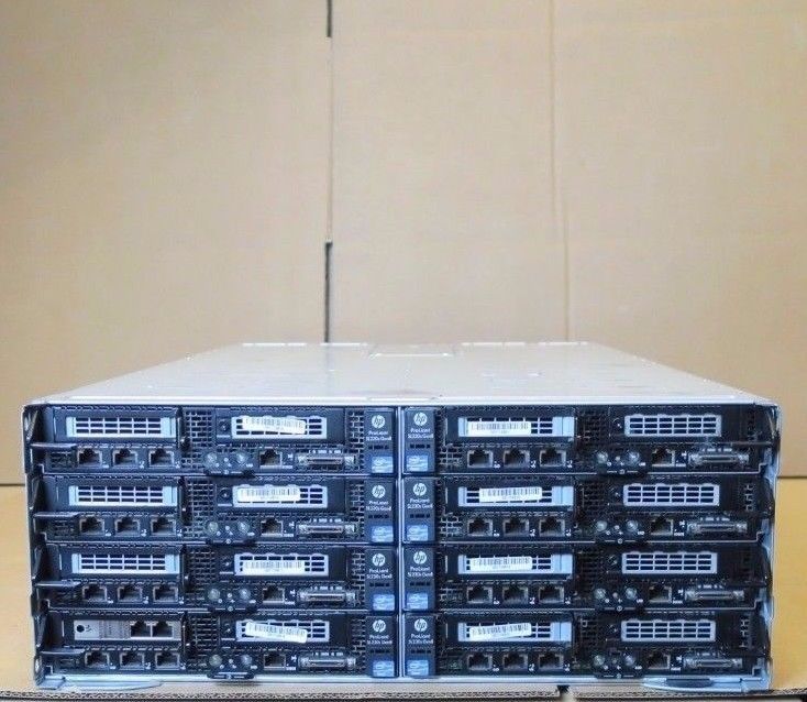 HP S6500 – 8 x SL230S GEN8 16 E5-2660 512GB High Efficiency Blade Server Chassis