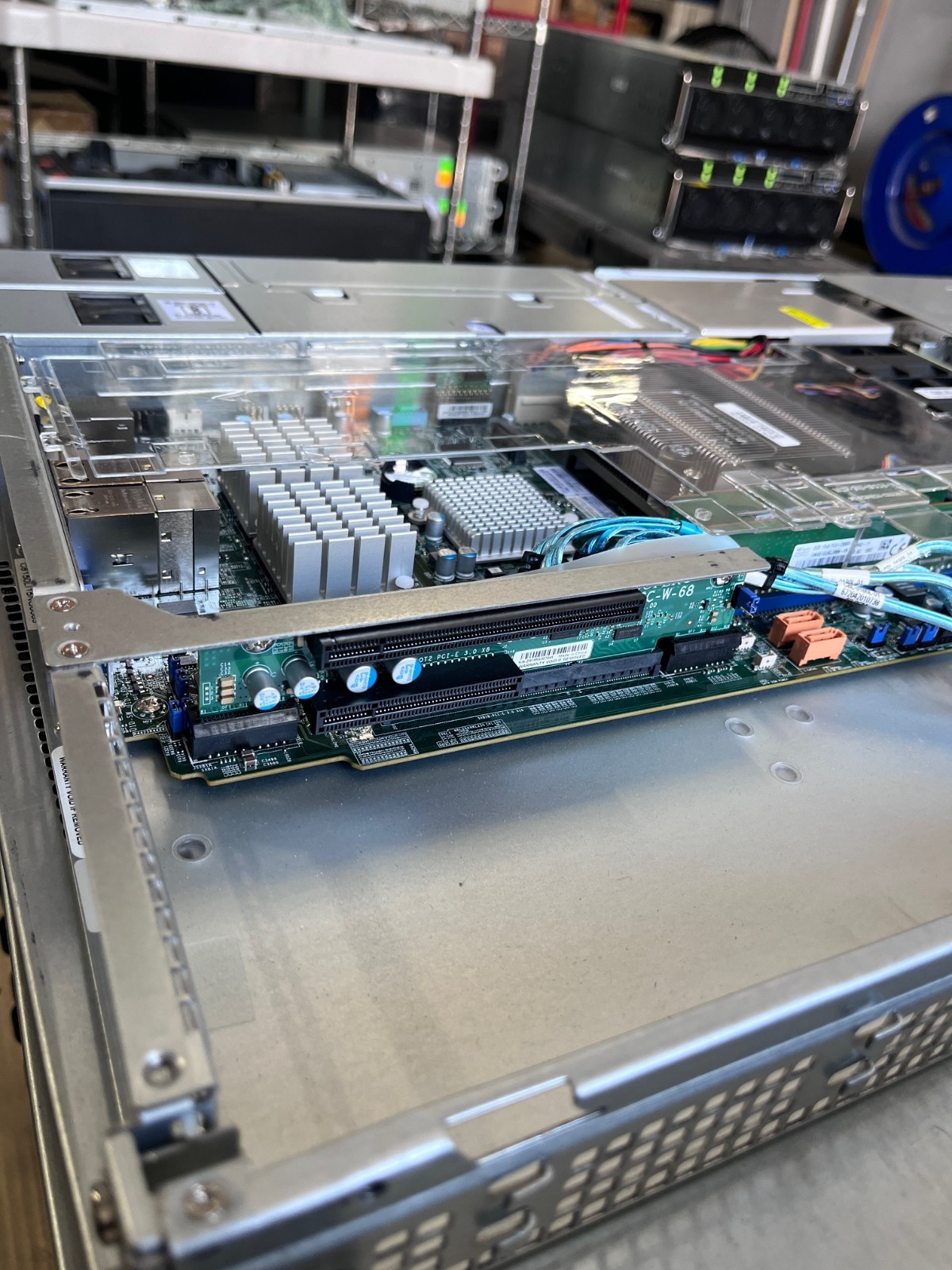 1U Edge Server X11SWW-4TF 3.8Ghz V6 32GB 4x 10GB-T M.2 NVME Slot 2x PSU 2x PCI-E