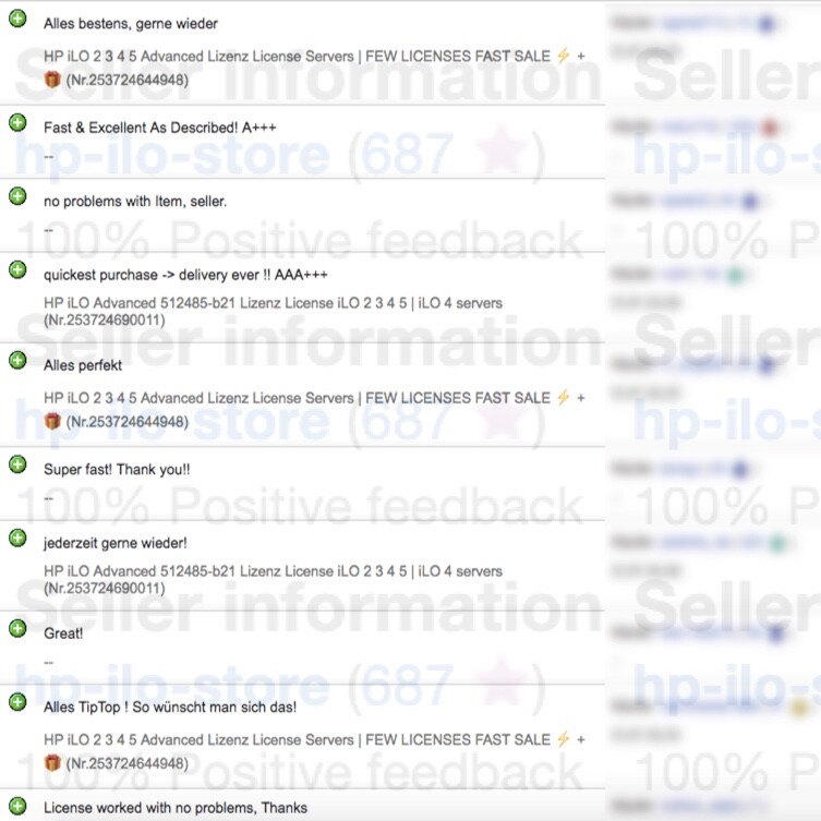 HPE iLO Advanced License iLO 2 iLO 3 iLO 4 iLO 5 ALL HP SERVER FAST SHIP SALE