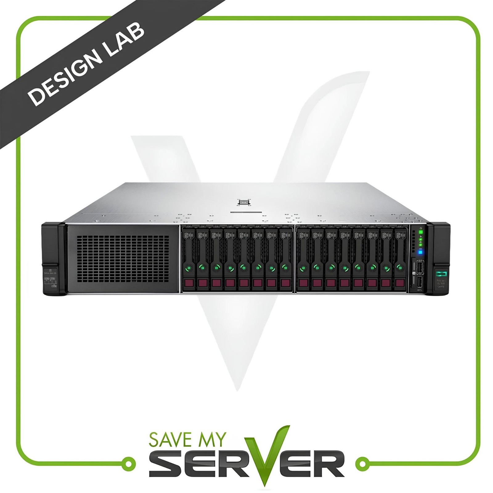 HP ProLiant DL380 Server Design Lab – 16 Bay – 2x Intel Platinum V2